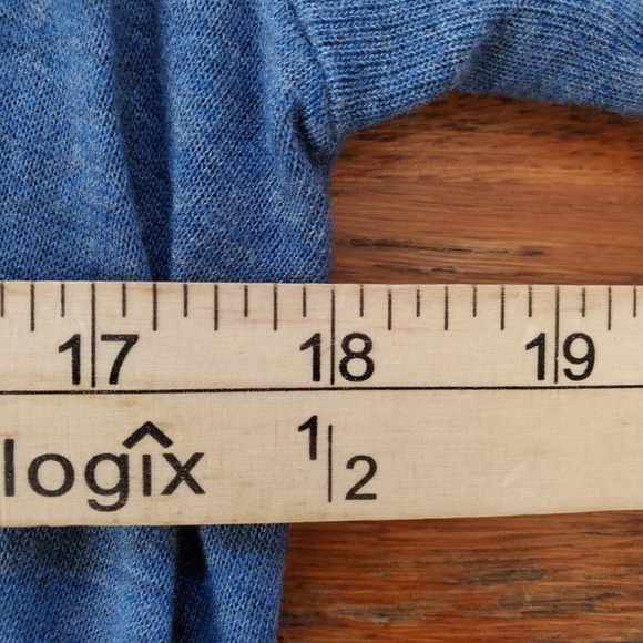 BODEN Women's Jersey Day Dress Blue Tassles Linen Bend V-Neck Size 6R - Picture 8 of 8